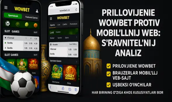Wowbet ilovasi mobil internetga nisbatan: qiyosiy tahlil